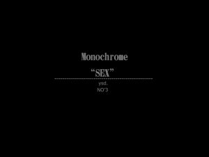 [RJ239117] Monochrome “SEX” NO’3