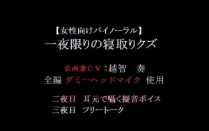 [RJ306625] (淫乱物語) 【女性向けバイノーラル】一夜限りの寝取りクズ