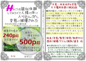 [RJ343474] (苺味ちょこ) えっちなことを疑似体験してみたくて人様の体に入り込んだら、変態に捕獲された