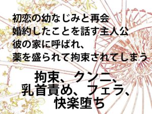 [RJ360536] (甘夜書房)
初恋相手に拘束されて無理矢理イかされました