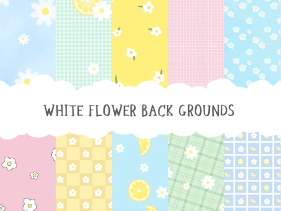 WHITE FLOWER BACKGROUNDS