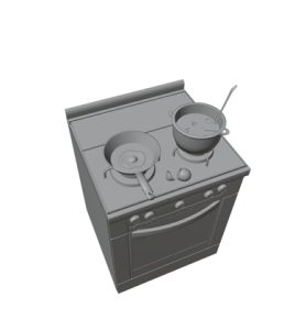 [RJ01122436] (3dcg)
【3d素材モデル】キッチン(2)コンロ