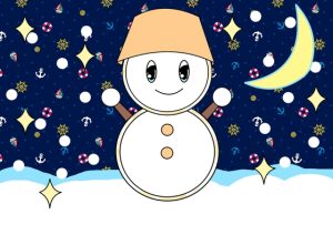 [RJ01145612] (nanaraiTRY)
雪だるまと三日月・お絵描き動画
