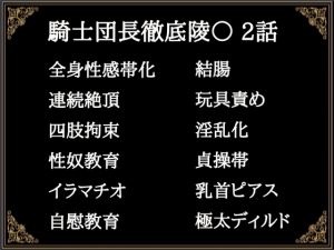 [RJ01289885] (にぼしやメリー) 
贄騎士モーリスの献身～騎士団長徹底陵〇～⑵