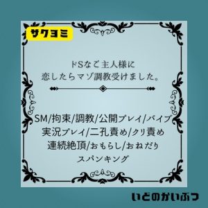 [RJ01302801] (いどのかいぶつ) 
ドSなご主人様に恋したらマゾ調教受けました。