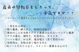 [RJ01315139] (もちもち団子) 
義弟の閨教育をしろって、本気ですか⁉  ～ツンツンした義弟をとろあまセックスでわからせしてみました～