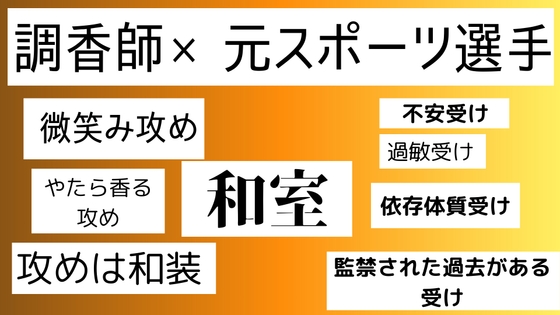 調香師×元スポーツ選手