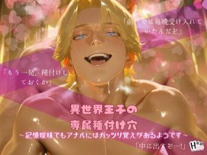 [RJ01382484] (Your Horny World) 
異世界王子の専属種付け穴〜記憶曖昧でもアナルにはガッツリ覚えがあるようです〜