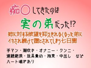 [RJ01391865] (ゐおう書房) 
痴◯してきたのは実は弟だった!? 姉に対する欲望を抑えきれなくなった弟にイカされ続けて堕とされてしまう七日間