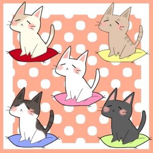 [RJ01405020] (水の木) 
ゆったりにゃんこ イラスト素材