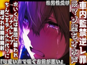 [RJ01406427] (sadistic|M) 
新シリーズ【車内監禁逆レ罪】※マゾ堕ちオホ声※男性受け『可愛い声で喘ぐお前が悪い』かいくんは集団に襲われアナルレ○プ最後はちんこをディルド代りに遊ばれ射精射精射