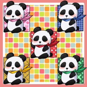 [RJ01408761] (水の木) 
スカーフパンダ イラスト素材