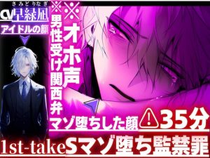 [RJ01412221] (sadistic|M) 
⚠︎35分8回戦潮吹き|ꨄSマゾ堕ち監禁罪ꨄ|⚠︎オホ声※男性受け関西弁{S→M堕ち}人気アイドル凪くんの拘束種付け中出しレ○プ|逆レ仕返し→|寝込みにアナル処女破壊