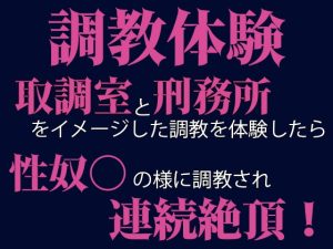 [RJ01424105] (Gasamin Novels) 
調教体験 警察署と刑務所をイメージした調教を体験したら性奴○の様に調教されて連続絶頂させられました！