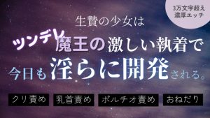 [RJ01429235] (いちゃらぶまにあっく) 
生贄の少女はツンデレ魔王の激しい執着で今日も淫らに開発される。