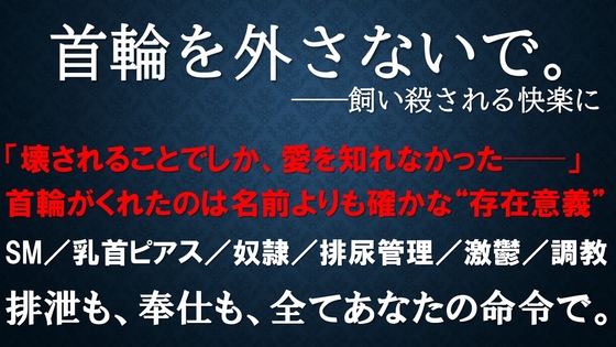 首輪を外さないで。──飼い殺される快楽に