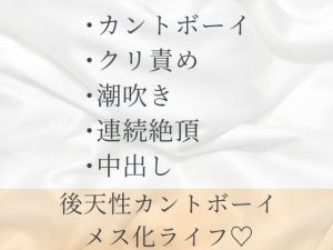 [RJ01451947] (六飼) 
後天性カントボーイがアプリで出会ったイケメンと処女喪失あまあま中出しエッチする話