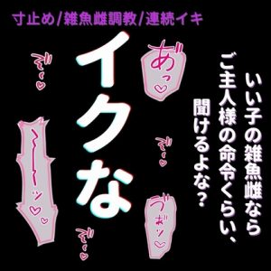 [RJ01464981] (よるてぃの欲求) 
【拘束/耳舐め/連続絶頂】ご褒美でイケない雑魚雌に、お仕置き寸止め調教