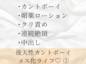 [RJ01469605] (六飼) 
後天性カントボーイが媚薬ローションマッサージでぐちゃとろにクリ責めされてぬるぬる生ハメエッチする話