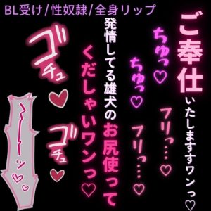 [RJ01485153] (よるてぃの欲求) 
【BL受け/性奴○/全身リップ】雄犬のコスプレをしてご主人様の性処理をする性奴○