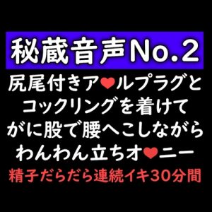 [RJ01508135] (ゆろ) 
【声優オナニー実演】尻尾つきアナルプラグとコックリングを着けてがに股で腰へこしながらわんわん立ちオナニー