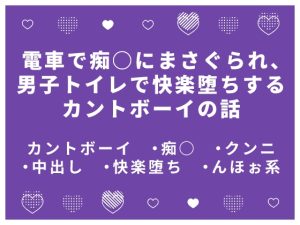 [RJ01512722] (かむかむ本舗) 
電車で痴○にまさぐられ、 男子トイレで快楽堕ちするカントボーイの話