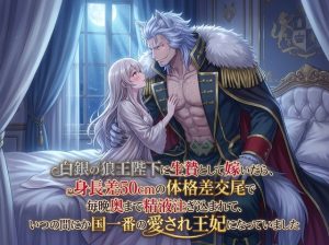 [RJ01514307] (あまのや) 
白銀の狼王陛下に生贄として嫁いだら、身長差50cmの体格差交尾で毎晩奥まで精液注ぎ込まれて、いつの間にか国一番の愛され王妃になっていました