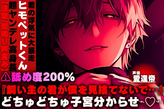 【28日間250円】⚠︎舐め度200%【注意/怒鳴り声含み】超ヤンデレ高身長ヒモペットくん。君の浮気に『飼い主の君が僕を見捨てないで…』どちゅどちゅピストン子宮分からせ