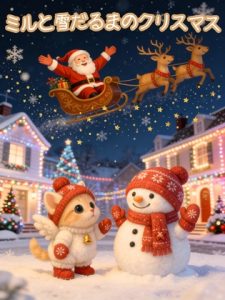 [RJ01524671] (夢みる猫のミル) 
『ミルと雪だるまのクリスマス』